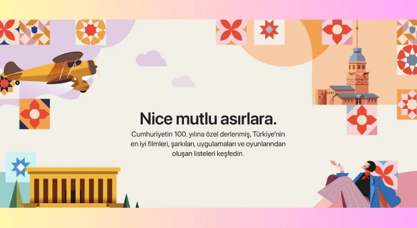 Apple, Cumhuriyet’in 100. Yılı İçin Özel Müzik, Film ve Oyun Listelerini Hazırladı